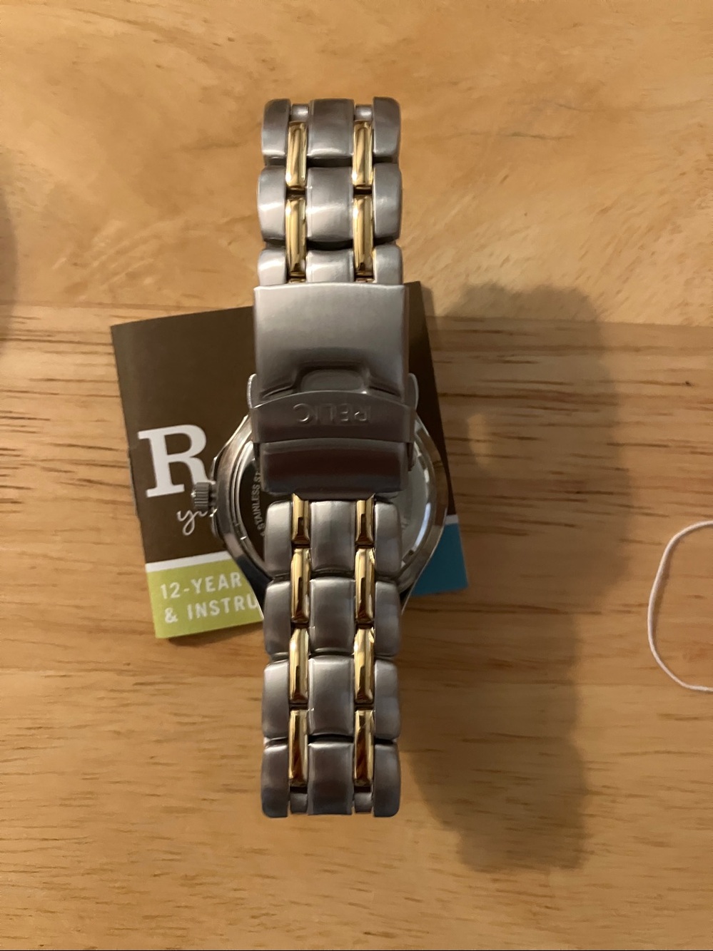 Men’s Relic Two-Tone Gold and Silver Watch—NWT! - Picture 3 of 12